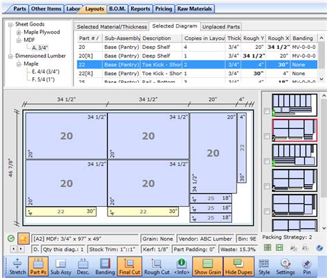 plywood sheet layout software